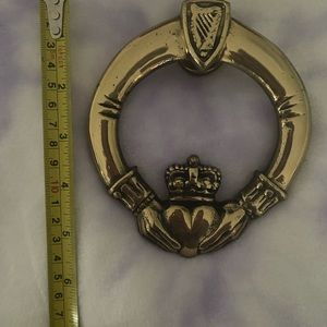 Celtic brassware claddagh door knocker